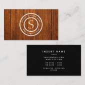 Carte De Visite Logo Entreprise Rustique (Devant / Derrière)