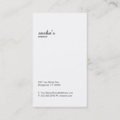 Carte De Visite Logo Entreprise (vert olive) (Dos)