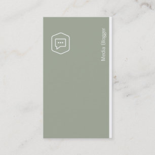 Carte De Visite Logo Entreprise (vert olive)