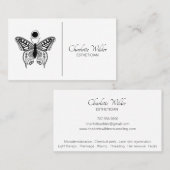 Carte De Visite Logo Esthetician Skincare Papillon (Devant / Derrière)