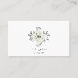 Carte De Visite Logo Esthétique Floral
