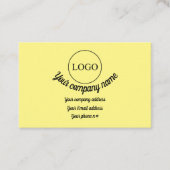 Carte De Visite Logo et détails personnalisés (Devant)