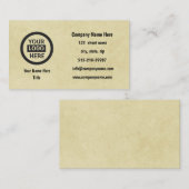 Carte De Visite Logo et informations de l'entreprise | Arrière - p (Devant / Derrière)