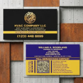 Carte De Visite Logo et licence de la société moderne de CVC CA pr