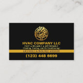 Carte De Visite Logo et licence de la société moderne de CVC CA pr (Devant)