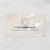 Carte De Visite Logo et photo professionnel Classy Modern Gold Foi (Dos)