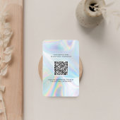 Carte De Visite Logo et QR Code do-it-yourself Holographique Perso