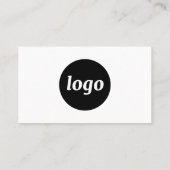 Carte De Visite Logo et texte simple (Dos)