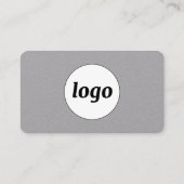 Carte De Visite Logo et texte simple (Dos)