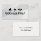 Carte De Visite Logo Exercices Fitness (Devant / Derrière)