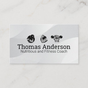 Carte De Visite Logo Exercices Fitness