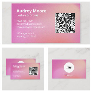 Carte De Visite Logo Extension de cils Salons de beauté modernes M