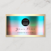 Carte De Visite Logo Eyelash maquillage Artiste Rose cheveux encad (Devant)