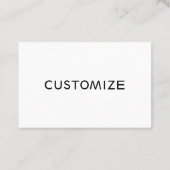 Carte De Visite Logo fait sur commande d'affaires de blanc de (Dos)