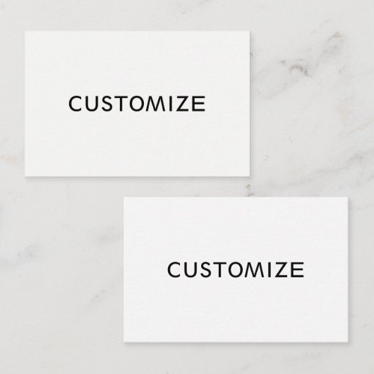 Carte De Visite Logo fait sur commande d'affaires de blanc de (Devant / Derrière)