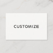 Carte De Visite Logo fait sur commande d'affaires de blanc de (Devant)