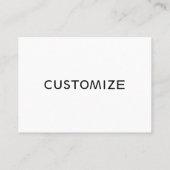 Carte De Visite Logo fait sur commande d'affaires de blanc de (Dos)