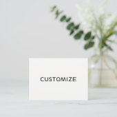 Carte De Visite Logo fait sur commande d'affaires de blanc de (Debout devant)