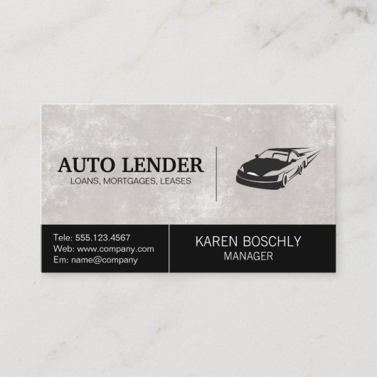 Carte De Visite Logo Fast Car (Devant)