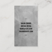 Carte De Visite Logo féminin moderne Beauté et cheveux (Dos)