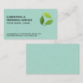 Carte De Visite Logo feuille (Devant / Derrière)