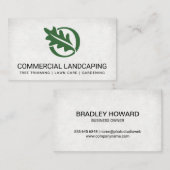 Carte De Visite Logo feuille (Devant / Derrière)