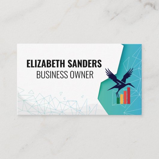 Carte De Visite Logo Finance Bird | Entreprise (Devant)