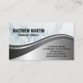 Carte De Visite Logo Finance | Graphique (Dos)