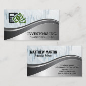 Carte De Visite Logo Finance | Graphique (Devant / Derrière)