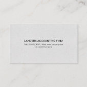 Carte De Visite Logo Finance | Livres de comptabilité de l'expert- (Dos)