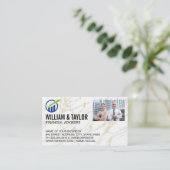 Carte De Visite Logo financier | Personnes d'affaires (Debout devant)