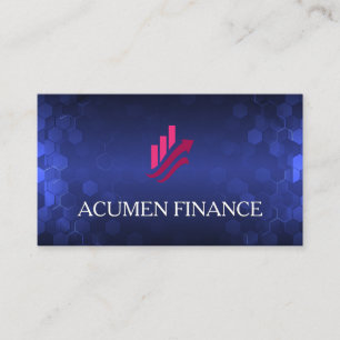 Carte De Visite Logo Fintech Technologie moderne AI