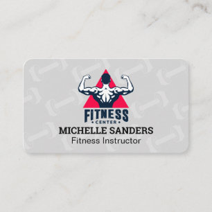 Carte De Visite Logo Fitness Entraîneur Personnel Santé