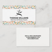 Carte De Visite Logo Fitness moderne (Devant / Derrière)