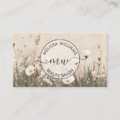 Carte de visite logo Fleurs sauvages (Devant)