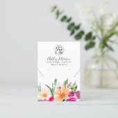 Carte De Visite logo Fleurs sauvages bijoux collier d'oreille (Debout devant)