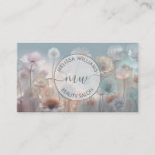Carte De Visite Logo Fleurs Transparentes de Rêve (Devant)