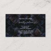 Carte De Visite Logo Fleurs Violet Foncé (Dos)