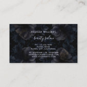 Carte De Visite Logo Fleurs Violet Foncé (Dos)