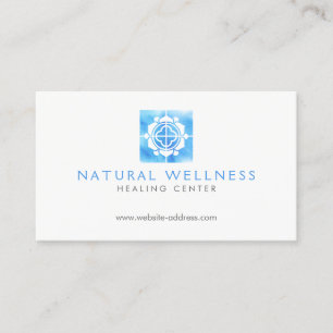 Carte De Visite Logo Floral Abstrait moderne Wellness