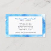 Carte De Visite Logo Floral Abstrait moderne Wellness (Dos)