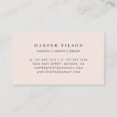 Carte De Visite Logo floral Blush Romance (Dos)