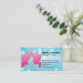 Carte De Visite Logo Floral Massage (Debout devant)