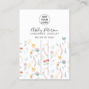 Carte De Visite Logo floral modifiable barrette à cheveux bijoux