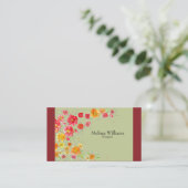 Carte De Visite Logo Floral Professionnel (Debout devant)