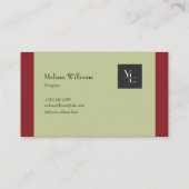 Carte De Visite Logo Floral Professionnel (Dos)