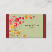 Carte De Visite Logo Floral Professionnel (Devant)