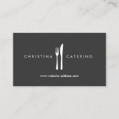 CARTE DE VISITE LOGO FORK & KNIFE (Devant)