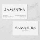 Carte De Visite Logo Forme Simple Propre Moderne (Devant / Derrière)