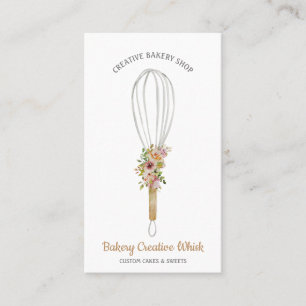 Carte De Visite logo Fouet à Pâtisserie boho
